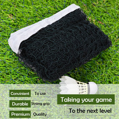 Kuber Industries Badminton Net|Nylon Net for Tournament, Sports Coaching|Shuttle Net Indoor, Outdoor-Pack of 6 (Dark Green)