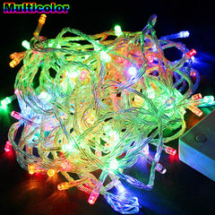 Kuber Industries 2 Piece 8 MM 10 Meter LED's Waterproof Fairy Decorative String Light - Red Green Blue- Decoration Indoor/Outdoor for Party Wedding Diwali -CTKTC23001