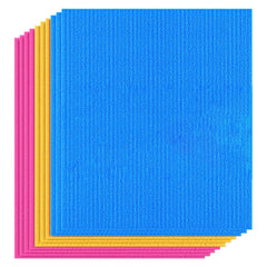 Heart Home Sponge Wipes | Washing Wipes Paper Towel | Sponge Cleaning Cloths for Kitchen | Reusable Sponge Wipe Cloths | Cleaning Sponges | 15x15 | 10 Piece Set | Multi