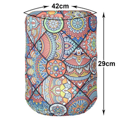 Heart Home Water Dispenser Bottle Cover |Digital Print & Stretchy Polyester Fabric |Bottle Protector with Elastic Closure,20Ltr, (Multicolor)
