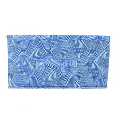 Heart Home Laheriya Print Non Woven Fabric Modular Closet Organizer Box with Handle for Cube Storage Units in Closet, Bedroom to Hold Clothing,T-Shirts,Leggings, Accessories (Blue)-HHEART15985