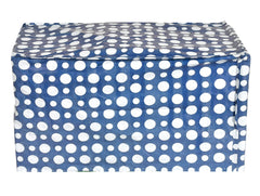 Kuber Industries Table Top Wet Grinder Cover|Dot Printed & Water/Dust Proof PVC Material|Cover for Mixer Grinder, Size 53 x 31 x 28 CM (Blue & White)-HS43KUBMART25701