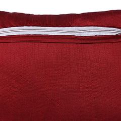 Heart Home Cushion Cover|Sofa Cushion Covers|Smile Ball Print Sitting Cushion Cover|Polyester Cushion Filler|16x16 Inch|Set of 5 (Red)