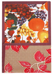 Kuber Industries Floral Design PVC Reversible Food Mat Bed Server -(Brown) - CTKTC024133