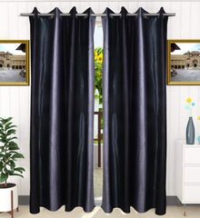 Kuber Industries Polyester 4 Pieces 7 Feet Eyelet Door Curtain (Purple) -CTKTC12953