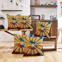 Kuber Industries Cushion Cover|Ractangle Cushion Covers|Sofa Cushion Covers|Cushion Covers 16 inch x 16 inch|Cushion Cover Set of 5 (Multi)