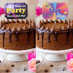 Heart Home Party Photo Props | Cardboard Cupcake Picks |Decorations Supplies for Farewell | Birthday Party | Theme Cupcake Topper | 28 Pieces | PP-8038 A | Multicolor