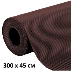 Kuber Industries 2 Pieces Multipurpose Textured Super Strong Anti-Slip Mat Liner,Size 45X300 Cm (3 Meter Roll, Brown) - CTKTC040233