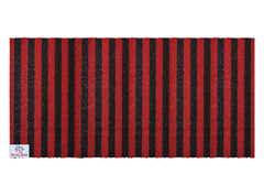 Heart Home Rubber Strips Design Door Mat for Porch/Kitchen/Bathroom/Laundry Room, 24"x72" (Red) 54HH4005.