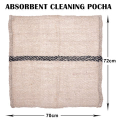 Kuber Industries Floor Cleaning Pocha | Plain Duster Cloth | Cotton Reusable Sweeping Cloth For Home | Kitchen | Large | 28x28 Inch | Pack of 9 | White