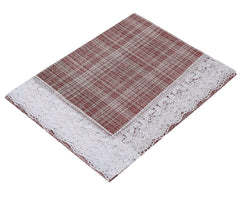 Kuber Industries Lining Printed PVC 6 Seater Dinning Table Cover 60"x90" (Brown)-HS43KUBMART25651