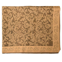 Kuber Industries Floral Printed Home Decorative Luxurious 4 Seater Cotton Center Table Cover/Table Cloth, 40"x60" (Black & Orange)-44KM050