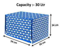 Heart Home PVC Dot Printed Microwave Oven Cover, Dustproof Machine Protector Cover,30 LTR. (Blue)-HS43HEARTH26022