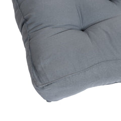 Heart Home Microfiber Square Chair Pad/Cushion for Office, Home or Car Sitting-Pack of 4, 18 * 18 Inch (Grey), Standard (HS_37_HEARTH020871)