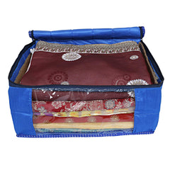 Kuber Industries 2 Piece Raw Silk Saree Cover (CTKTC2850)
