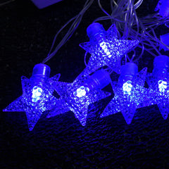 Heart Home Diwali Lights | 20 Stars Fairy Lights for Diwali | Christmas | Home Decoration | Indoor & outdoor | Diwali Lights for Decoration | Chota Star | Blue