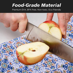 Heart Home Shelf Liner | Kitchen Cabinet Shelf Protector | Kitchen Liners for Cabinets and Drawers | Drawer Liner Mat | Flower Star Shelf Liner Roll | Cabinet Mat | 3 MTR | Blue