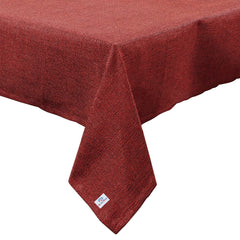 Heart Home Heat Resistant, Antislip Jute Dining Table Cover for Home Decor, 60"x90" (Red)