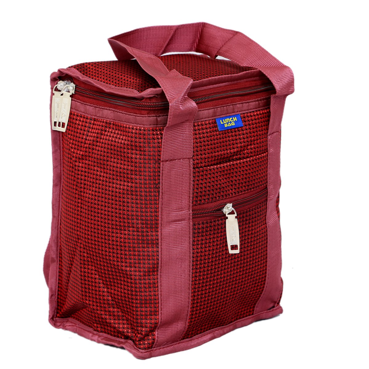 Kuber Industries Lunch Bag|Lunch Box Cover Bag Only|Lunch Tote Bag|Kids Lunch Bag|Maroon