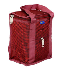 Kuber Industries Lunch Bag|Lunch Box Cover Bag Only|Lunch Tote Bag|Kids Lunch Bag|Maroon