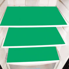 Heart Home Multi Purpose Waterproof,Stain Resistant, Washable Refrigerator/Fridge Drawer Mat, Set of 6 (Green)-HS43HEARTH25658