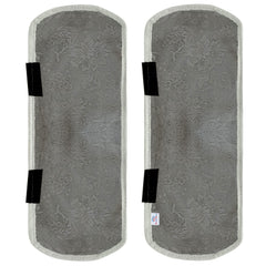 Heart Home PVC Floral Print Fridge Handle Cover/Refrigerator Handle Cover for Home & Kitchen Pack of 2 (Silver) 52HH3977