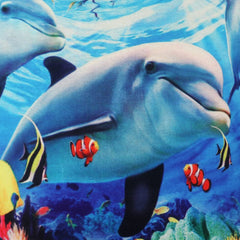 Heart Home Cushion Cover|Sofa Cushion Covers|Ocean Print Sitting Cushion Cover|Polyester Cushion Filler|16x16 Inch|Set of 5 (Blue)