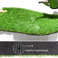 Kuber Industries 35 MM Artificial Grass for Balcony Or Doormat, Soft and Durable Plastic Turf Carpet Mat, Artificial Grass (16" X 24") Green-KUBMART11780
