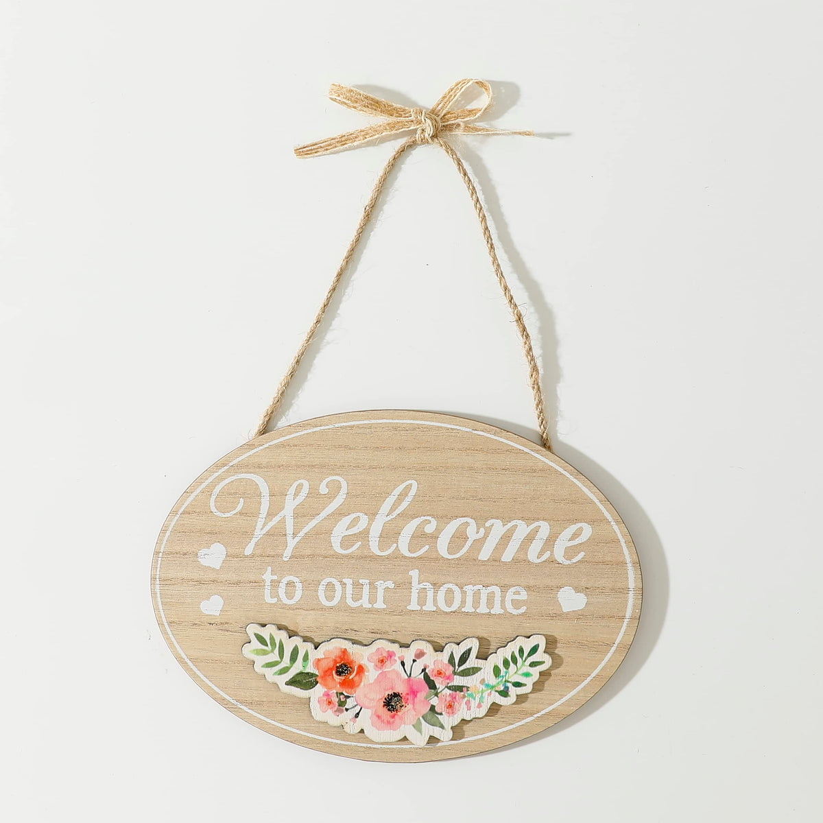 Door Decor Panel|Wall Hanging Wooden Frame Board (Cream)