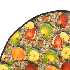 Kuber Industries Fruits Design Waterproof PVC Reversible Food Mat Bedsheet Protector Bed Server (Brown) CTKTC33714