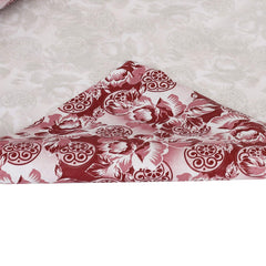 Kuber Industries Kitchen Drawer/Cabinet Shelf Mat|Flower Design with PVC Material|Adjustable Size 5 MTR Roll 5 Mtr Roll (Cream)-CTKTC040186, Polyvinyl Chloride