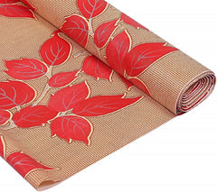 Kuber Industries Flower Design PVC Wardrobe Kitchen Drawer Cupboard Cabinet Shelf Mat, Shelf Liner 5 Mtr (Cream) - CTKTC040191, Standard