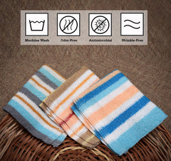 Kuber Industries Handkerchief|Terry Cotton Handkerchief for Woman|Sweat Absorbent Napkin Face Towel|Set of 6 (Assorted)