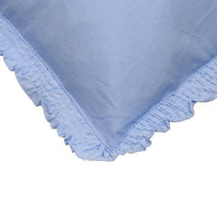 Kuber Industries Embroidered Design Cotton Pillow Cover Set CTKTC40265-200TC, 17x27 Inches, 4 Piece (Blue)