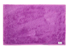 Kuber Industries Door Mat (Purple, Microfiber, 56x37 cm) (KUBQMART011484)