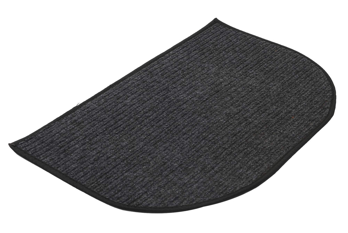 Kuber Industries D-Shape Microfiber Anti Slip 3 Pieces Door Mat (14'' x 23'', Grey)-KUBMART12170, Standard