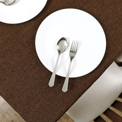 Heart Home Heat Resistant, Antislip Jute Center Table Cover for Home Decor, 40"x60" (Light Brown)