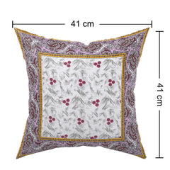 Kuber Industries Cushion Cover|Ractangle Cushion Covers|Sofa Cushion Covers|Cushion Covers 16 inch x 16 inch|Cushion Cover Set of 5| (Pink)