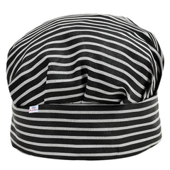 Heart Home Linning Design Cotton Chef Cap/Hat for Cooking, Baking, Party Favors, Home Kitchen, Restaurant- Pack of 2 (Black & White)-50HH01026