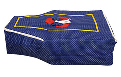 Kuber Industries Dot Printed Blouse Cover Bags|Small Garment Cover|Wardrobe Organiser for Clothes|Pack of 2 (Blue)