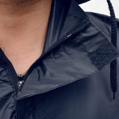 Heart Home PVC Raincoat with Adjustable Hood for Men & Women (Navy Blue) 54HH4140.