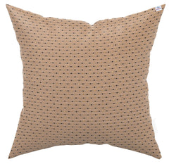 Heart Home Velvet Dot Printed Soft Decorative Square Throw Pillow Cover, Cushion Covers, Pillow Case for Sofa Couch Bed Chair 16x16 Inch- Pack of 4(Cream), Standard (HS_37_HEARTH020266)