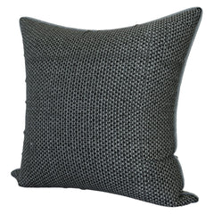 Kuber Industries Cushion Cover | Sofa Cushion Covers | Square Cushion Covers | Jute Cushion Covers | Couch Cushion Covers | Set of 5 | 16 Inch | Gray