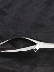 Heart Home Set of 5 Decorative Hand Made Jute Throw/Pillow Cushion Covers, 16x16 Inch (Black), Standard (HS_36_HEARTH018304)