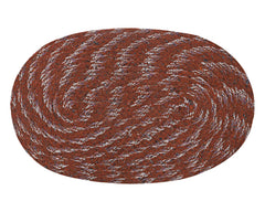 Kuber Industries Cotton Oval Door Mat for Porch/Kitchen/Bathroom/Laundry Room,(Maroon) 54KM3944