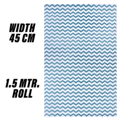 Heart Home Shelf Liner | EVA Kitchen Cabinet Shelf Mat | Anti-Slip Bathroom Mat | Fridge Mat | Table Mat | Zig Zag Design Wardrobe Mat | 1.5 Meter | Green