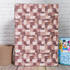 Heart Home Washing Machine Cover | Brick New Check Design Washing Machine Cover | PVC Top Load Fully-Automatic Washing Machine Cover | Brown