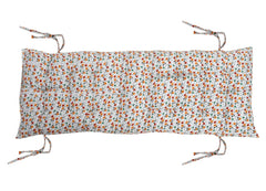 Kuber Industries Chair Pad|Chair Cushion Pad|Chair Cushion with Ties|Comfortable & Soft|Long Back & Seat Rocking Chair (White)