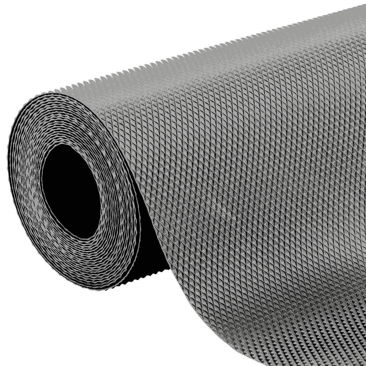 Kuber Industries 2 Pieces Multipurpose Textured Super Strong Anti-Slip Mat Liner,Size 45X500 Cm (5 Meter Roll, Grey) - CTKTC40249