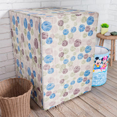 Heart Home Washing Machine Cover | Dot Print Washing Machine Cover | Soft PVC Front Load Washing Machine Cover | Multi